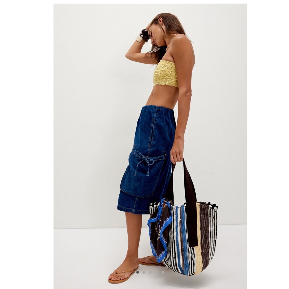 NWT FREE PEOPLE DRIFTWOOD RUG TOTE BAG